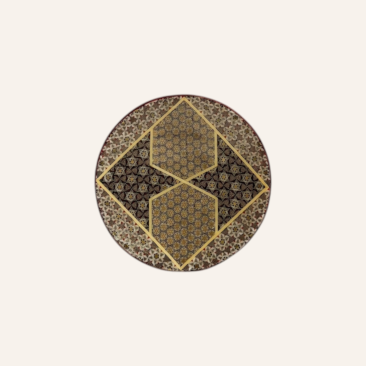 KHA`TAM Petite Round Plate