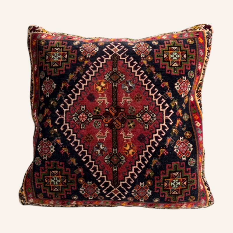 GILGAZ Antique Qashqai Rug Cushion
