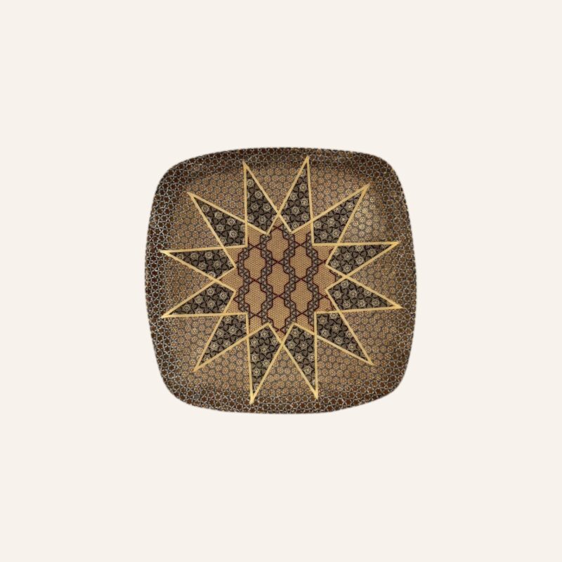 KHA`TAM Round Square Plate